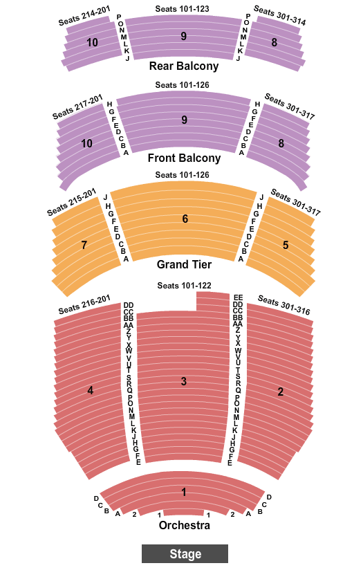 Durham Performing Arts Center The Nutcracker Seating Chart